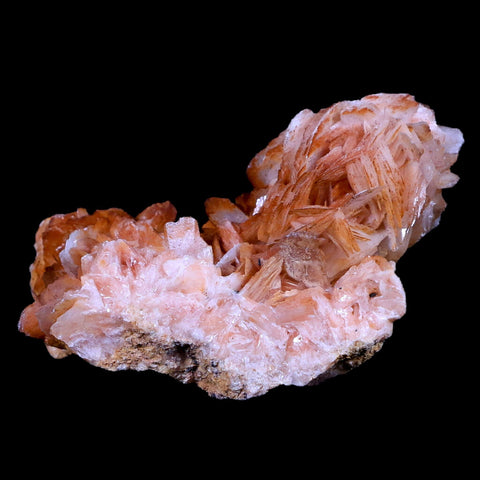 2.7" Orange And Pink Crystal Barite Blades Mineral Specimen Mabladen Morocco - Fossil Age Minerals