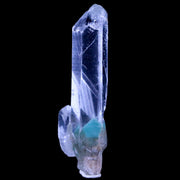 2.1" Natural Clear Crystal Quartz Point With Green Fuchsite Inside Stand