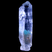 1.8" Natural Clear Crystal Quartz Point With Green Fuchsite Inside Stand