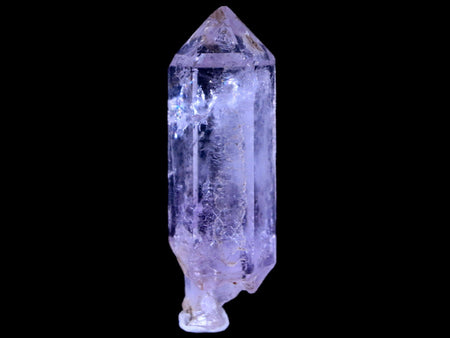 1.6" White Amethyst Crystal Point Mineral Peidra Parada Veracruz Mexico Stand