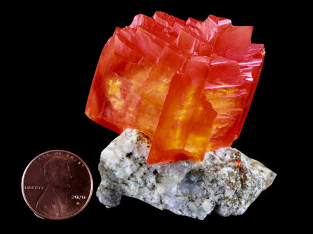 2.8" Stunning Bright Orange Arcanite Crystal Mineral Sokolowski Location Poland