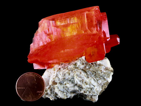 2.7" Stunning Bright Orange Arcanite Crystal Mineral Sokolowski Location Poland