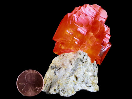 2.7" Stunning Bright Orange Arcanite Crystal Mineral Sokolowski Location Poland