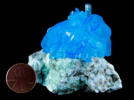 2.6" Stunning Bright Blue Arcanite Crystal Mineral Sokolowski Location Poland