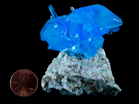 2.6" Stunning Bright Blue Arcanite Crystal Mineral Sokolowski Location Poland