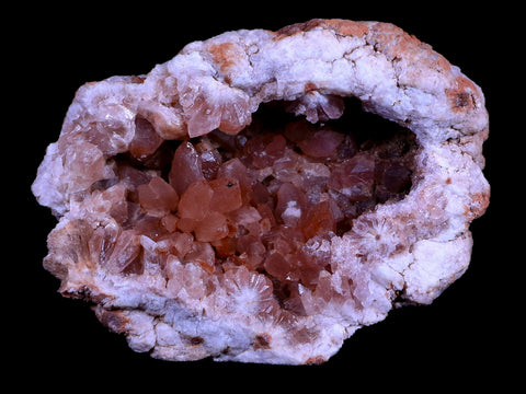 XL 4.7" Pink Amethyst Geode Half Crystal Cluster El Chioque Mine Patagonia Argentina - Fossil Age Minerals