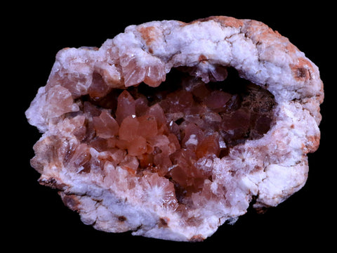 XL 4.7" Pink Amethyst Geode Half Crystal Cluster El Chioque Mine Patagonia Argentina - Fossil Age Minerals