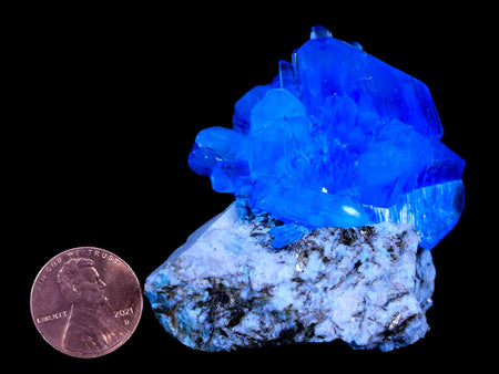2" Stunning Bright Blue Arcanite Crystal Mineral Sokolowski Location Poland