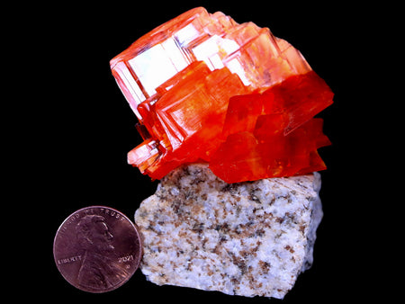 2.4" Stunning Bright Orange Arcanite Crystal Mineral Specimen From Poland