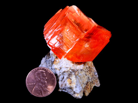 2.1" Stunning Bright Orange Arcanite Crystal Mineral Specimen From Poland