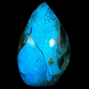 3.7" Chrysocolla Polished Free Form Self Standing Blue And Teal Color Location Peru