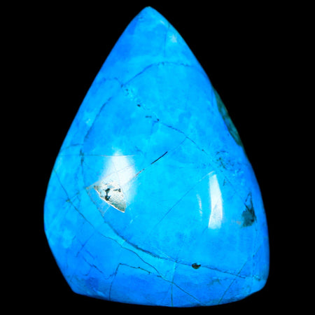 1.8" Chrysocolla Polished Free Form Self Standing Blue And Teal Color Location Peru