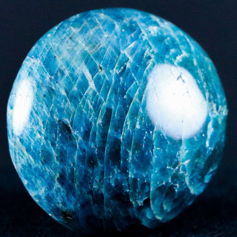 2" Natural Polished Blue Apatite Crystal Mineral Specimen Madagascar 4.2 OZ - Fossil Age Minerals