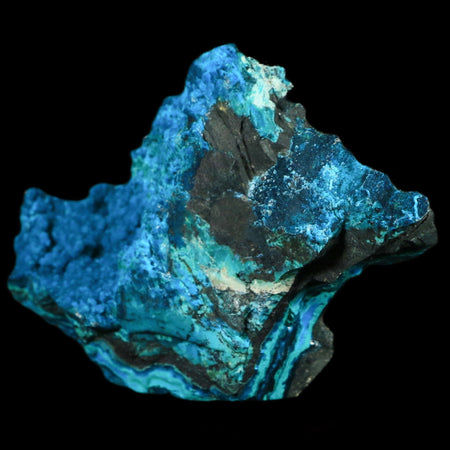 3.8" Chrysocolla Malachite Rare Botryoidal Grape Crystal Teal And Green From Peru