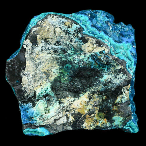 2.3" Chrysocolla Malachite Rare Botryoidal Grape Crystal Teal And Green From Peru - Fossil Age Minerals