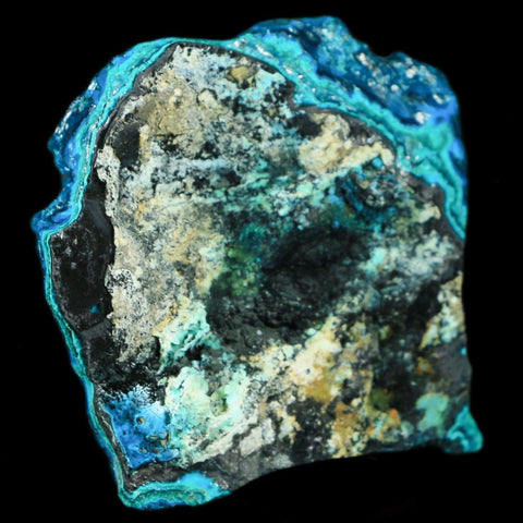 2.3" Chrysocolla Malachite Rare Botryoidal Grape Crystal Teal And Green From Peru - Fossil Age Minerals