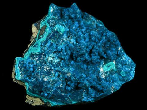 2.2" Chrysocolla Malachite Rare Botryoidal Grape Crystal Teal And Green From Peru - Fossil Age Minerals
