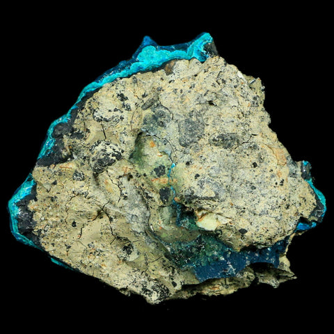 2.2" Chrysocolla Malachite Rare Botryoidal Grape Crystal Teal And Green From Peru - Fossil Age Minerals