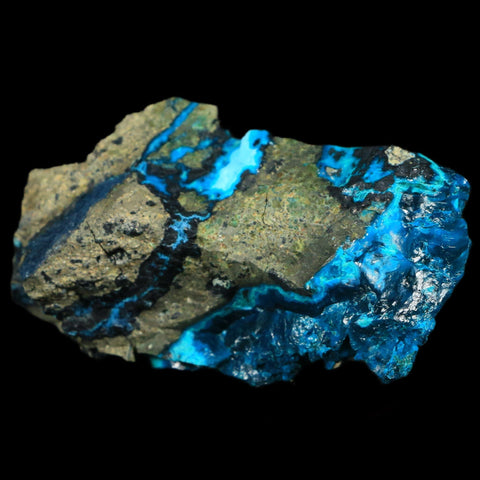 3.3" Chrysocolla Malachite Rare Botryoidal Grape Crystal Teal And Green From Peru - Fossil Age Minerals