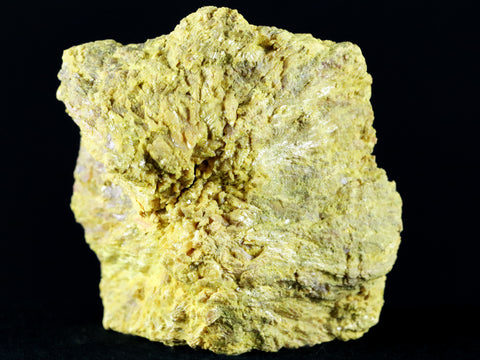 2.9" Bright Shiny Golden Yellow Orpiment Crystal Mineral Specimen 8.4 OZ - Fossil Age Minerals