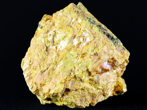 2.6" Bright Shiny Golden Yellow Orange Orpiment Crystal Mineral Russia 14.9 OZ - Fossil Age Minerals