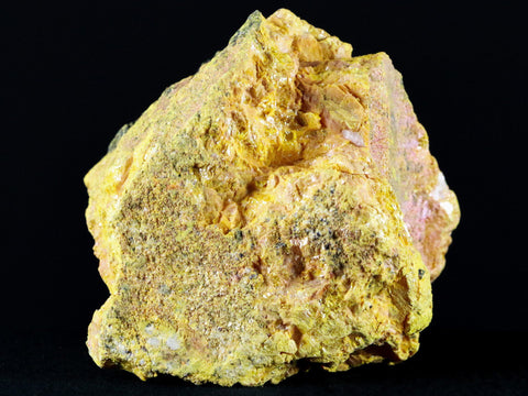 2.6" Bright Shiny Golden Yellow Orange Orpiment Crystal Mineral Russia 14.9 OZ - Fossil Age Minerals