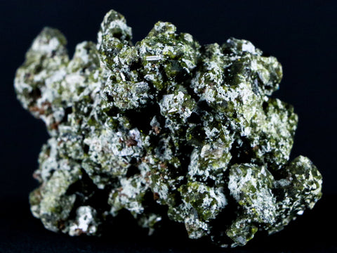 2.9" Rough Green Epidote Crystal Cluster Specimen Angelina III Mine Peru 4 OZ - Fossil Age Minerals
