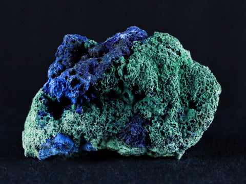 1.8" Azurite Crystals & Malachite On Matrix Mineral Specimen Morocco 1 OZ - Fossil Age Minerals