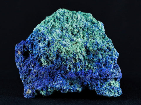 1.7" Azurite Crystals & Malachite On Matrix Mineral Specimen Morocco 1.2 OZ - Fossil Age Minerals