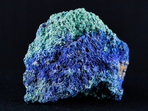 1.7" Azurite Crystals & Malachite On Matrix Mineral Specimen Morocco 1.2 OZ - Fossil Age Minerals
