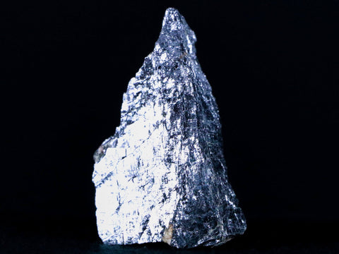 Rough Natural Silver Metallic Galena Crystal Mineral Mibladen Morocco 3.7 OZ - Fossil Age Minerals