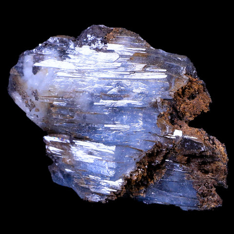 2.2" Ice Blue Barite Blades Crystal Mineral Specimen Mabladen Morocco 1.7 OZ - Fossil Age Minerals