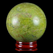 53MM Natural Polished Green Opal Sphere Location Madagascar Healing Stand
