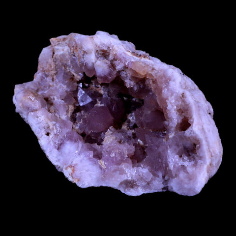 3.4" Pink Amethyst Geode Half Crystal Cluster El Chioque Mine Patagonia Argentina - Fossil Age Minerals