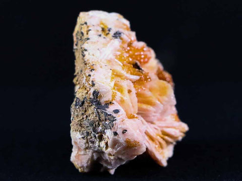 Sparkly Orange Vanadinite Crystals On White Barite Blades Mineral Morocco 2.1 Ounces - Fossil Age Minerals