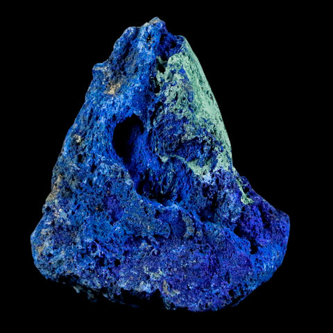 1.6" Azurite Crystals & Malachite On Matrix Mineral Specimen Morocco 1 OZ - Fossil Age Minerals