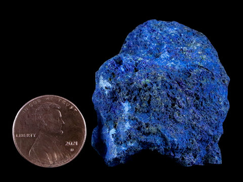 1.6" Azurite Crystals & Malachite On Matrix Mineral Specimen Morocco 1.5 OZ - Fossil Age Minerals
