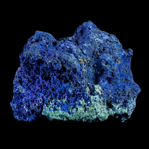 1.5" Azurite Crystals & Malachite On Matrix Mineral Specimen Morocco 0.8 OZ - Fossil Age Minerals