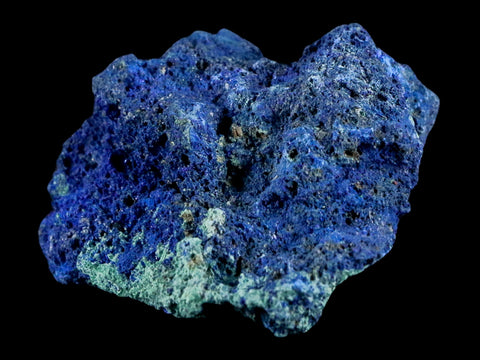 1.5" Azurite Crystals & Malachite On Matrix Mineral Specimen Morocco 0.8 OZ - Fossil Age Minerals