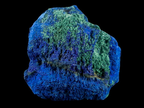 1.1" Azurite Crystals & Malachite On Matrix Mineral Specimen Morocco 0.8 OZ - Fossil Age Minerals