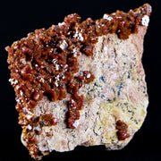 2.9" Sparkly Druzy Red Vanadinite Crystals Cluster Mineral Specimen Morocco