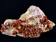 2.6" Sparkly Druzy Red Vanadinite Crystals Cluster Mineral Specimen Morocco