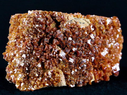 2.2" Sparkly Druzy Red Vanadinite Crystals Cluster Mineral Specimen Morocco - Fossil Age Minerals
