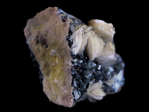 2.1" White Barite, Cerussite & Galena Crystal Mineral Mabladen Morocco 3.4 OZ - Fossil Age Minerals