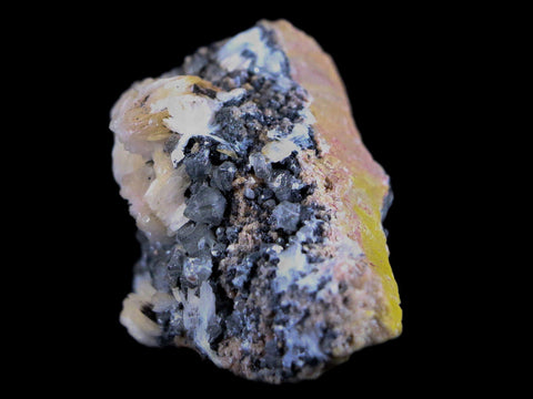 2.1" White Barite, Cerussite & Galena Crystal Mineral Mabladen Morocco 3.4 OZ - Fossil Age Minerals
